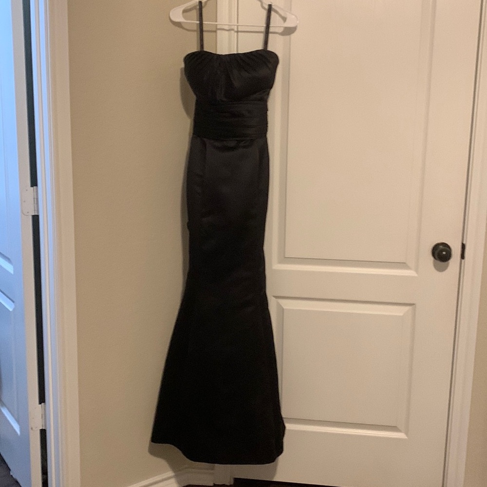 Bill Levkoff Vintage y2k Evening dress Fit Flare Draped strapless size 10